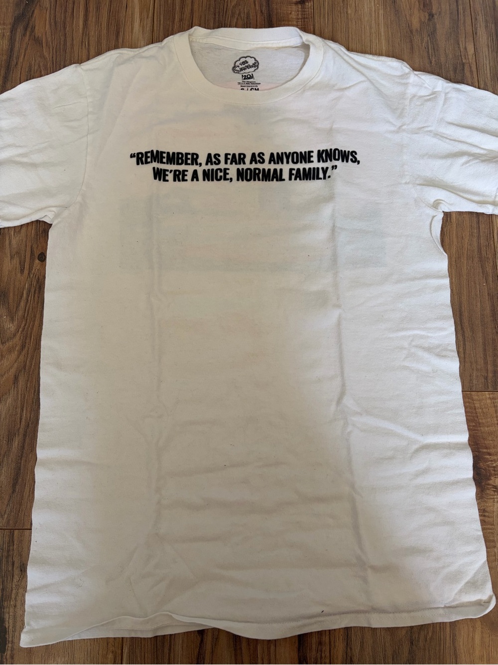 White Graphic Short Sleeve Tee with Quote